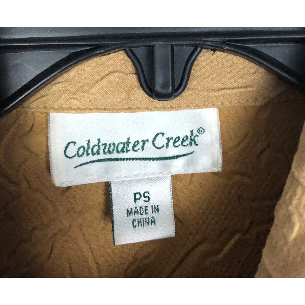 Coldwater‎ Creek  Nice Tan Light Jacket size PS 3/4 Sleeve